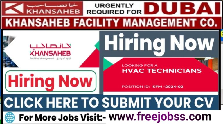 Khansaheb Facilities Management jobs in Dubai 2024 Latest Job Vacancies