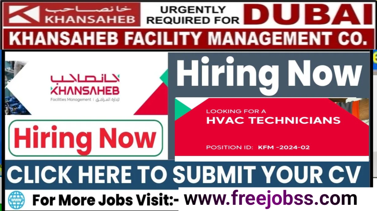 Khansaheb Facilities Management jobs in Dubai 2024 Latest Job Vacancies